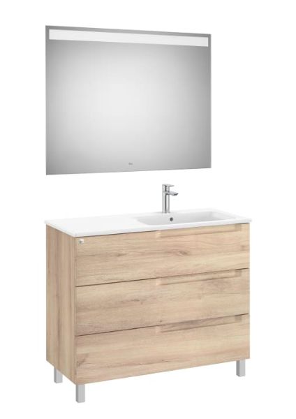 PACK ALEYDA 3CJ 1000 LAVABO DCHA BEIGE MADERA A851846524