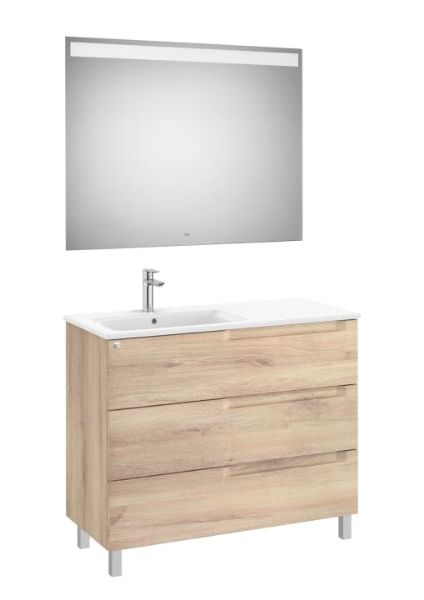 PACK ALEYDA 3CJ 1000 LAVABO IZDA BEIGE MADERA A851848524