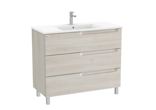 UNIK ALEYDA 3CJ 1000 LAVABO CENTRO BLANCO MADERA A851827525