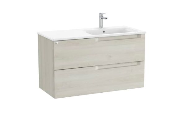 UNIK ALEYDA 2CJ 100 LAVABO DC BLANCO MADERA A851818525