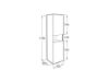 COLUMNA DELTA 1750+REPISA ABIERTA BLANCO MATE A857636509