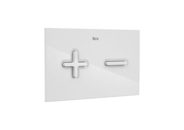 PLACA DE ACCIONAMIENTO PL6 DUAL BLANCA A890185000