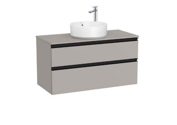 UNIK GAP ENCIMERA 2CJ 1000 GRIS MATE LAVABO CENTRO A851960547