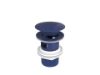 A5054015P0 VALVULA DESAGUE LAVABO-BIDE UNIVERSAL CLICK CLACK TAPON AZUL COBALTO   65 MM