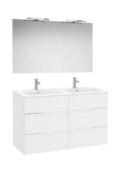 NUEVAS ALTAS 31-07-24\PACK, MUEBLE LAVABO Y ESPEJO, MOD VICTORIA-N V 2024 6  CJ  ACAB BLANCO MATE Y LAVABO DOBLE MED 1200X460 A852114509