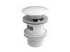 VALVULA DESAGUE LAVABO-BIDE UNIVERSAL CLICK CLACK TAPON BLANCO MATE Ø 65 MM A5054015B0