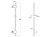 BARRA DE DUCHA SENSUM-N 700 MM ORO ROSADO A5B0709RG0