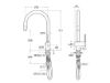 GRIFO MONO FREGADERO ONA EXTRAIBLE CAÑO CURVO ACERO INOX A5A811FSM0