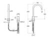 GRIFO MONO LAV ONA CAÑO ALTURA 283 MM CON MAN DE REPISA NG MT A5A389ENB0