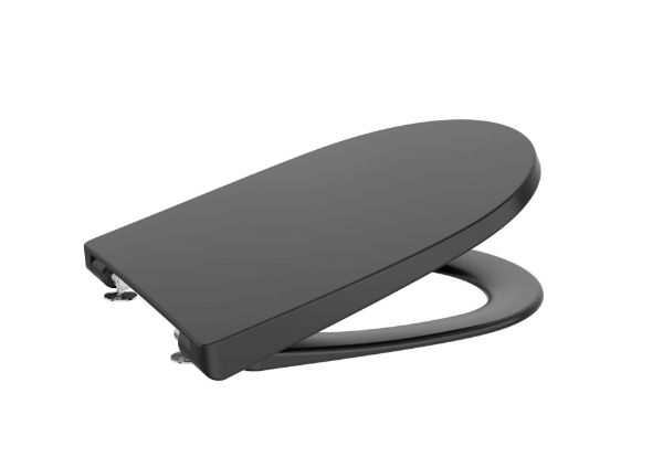 ASIENTO INODORO ONA COMPACTO NEGRO MATE AMOR A801E22081