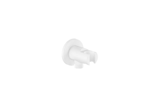 TOMA DE AGUA ROUND 1-2 CON SOPORTE BLANCO MATE A5B5250B00
