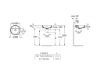 LAVABO GAP ENCIMERA CON ORIFICIO GRIFERIA blc 400X40 A3270Y4000