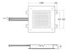 ROCIADOR DE PARED-TECHO RAINDREAM 380 x 380 CUADRADO 2 f crm A5B114AC00